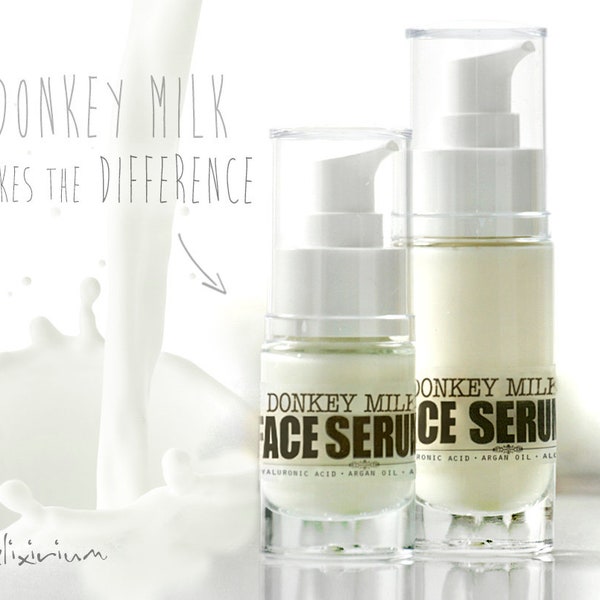 Sérum Visage LAIT D'ÂNESSE • Concentré Hydratation, Élasticité & Raffermissement