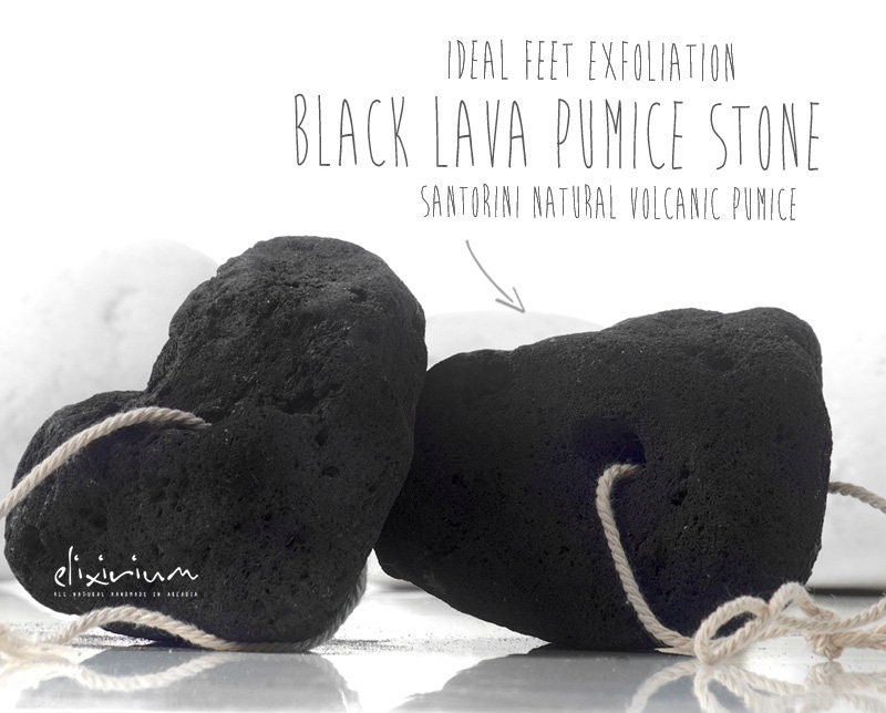 Raw Pumice Stone Natural Earth Lava Pumice Stone Black Callus Remover for  Feet Heels and Palm Pedicure Exfoliation Tool Corn Remover 