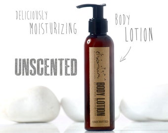 UNSCENTED Body Lotion  • Organic Nourishing & Moisturizing Body Skin Hydration Milk