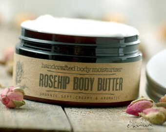 Body Butter Hagebutte • Bio-Hagebutte Körpercreme von Elixirium Organic Skincare.