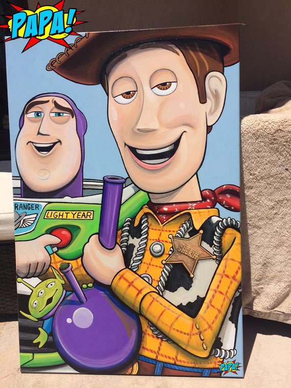 woody and buzz painting
