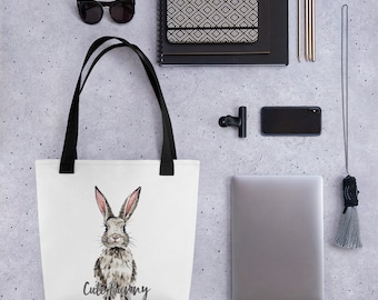 Bunny Tote bag,Easter gift, rabbit, cute