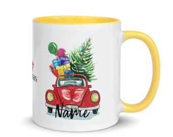 Personalised Christmas mug, Christmas gift,Red mini, Christmas mugs, winter mug, holiday mug, gifts for her, Christmas gifts