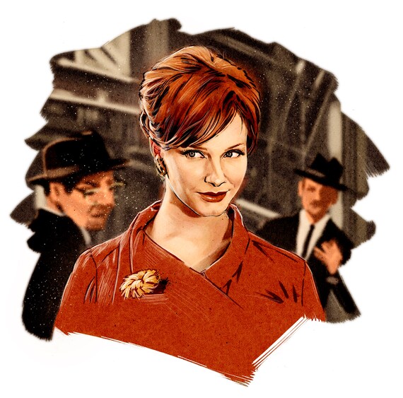Joan Christina Hendricks Mad Men Poster Etsy