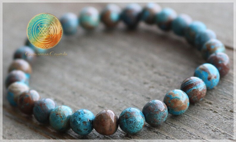 Stretch Bracelet,Blue Bracelet Yogi bracelet,Anxiety /& Stress Relief Blue Crazy Lace Agate 6mm Genuine Natural A grade blue agate bracelet