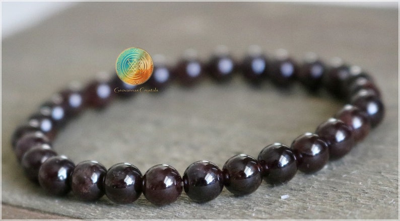 Garnet Bracelet 5.5mm Genuine Garnet Gemstone Bracelet,Beaded stretch Bracelet,Woman Men Bracelet,Deep Dark Red garnet,root Chakra,FORTUNE