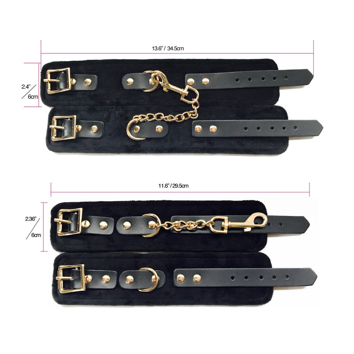 Velvet Touch BDSM Set Handcuffs Ankle Cuffs Velvet Etsy