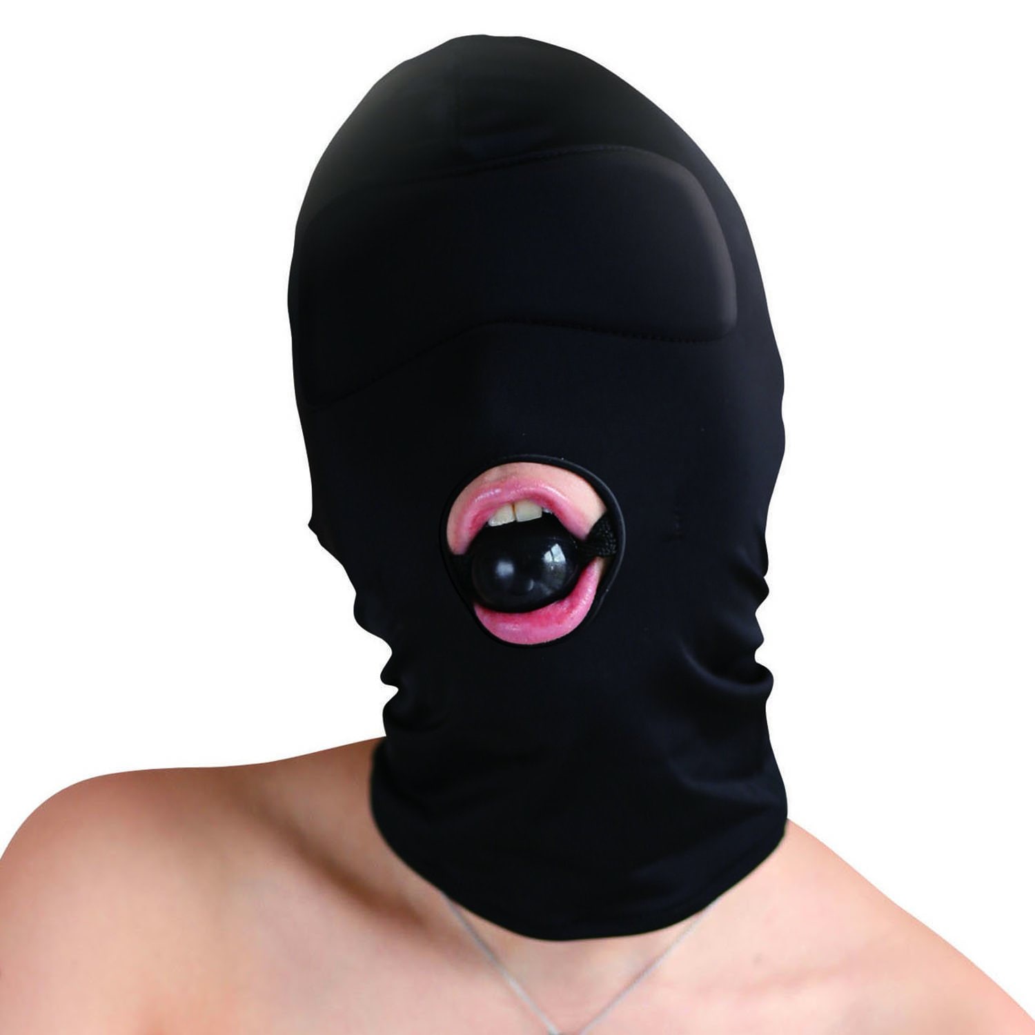 Nylon Full Face Bondage Mask With Ball Gag by Liebe Seele Etsy