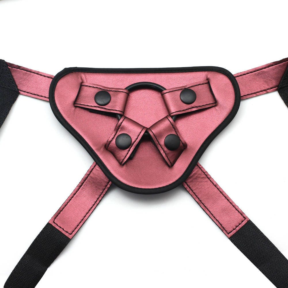 Rose Pink PU Leather Strap on Harness Strap on for Lesbians - Etsy