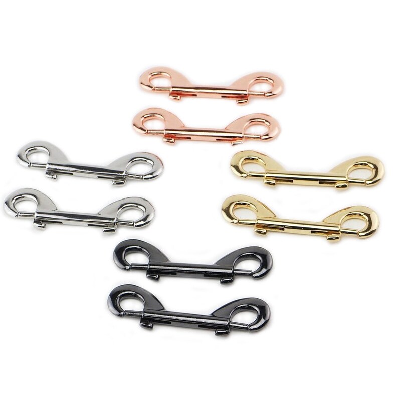 Gold colored double sided clip 2 pieces set Etsy