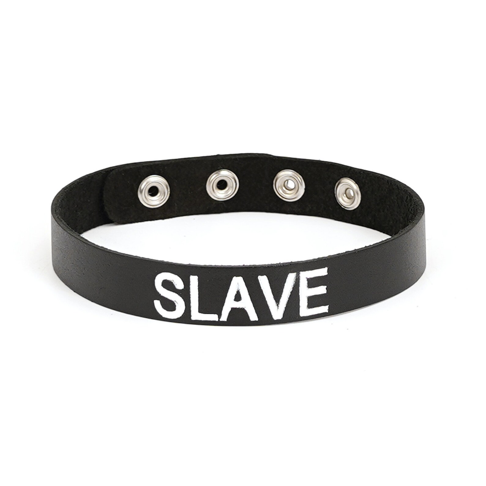 Leather Bondage Collar with slang word BDSM DDLG Submissive Etsy