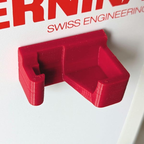 Bernina Presser Foot Holder: 9mm Single/Dual Feed, Red PLA+