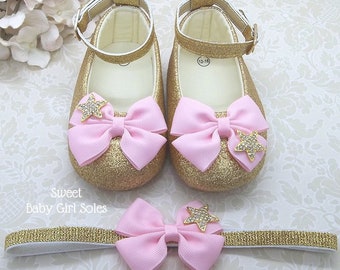 Twinkle Twinkle Little Star First Birthday, Twinkle Twinkle Little Star First Birthday Outfit, Twinkle Twinkle Little Star, Gold Baby Shoes