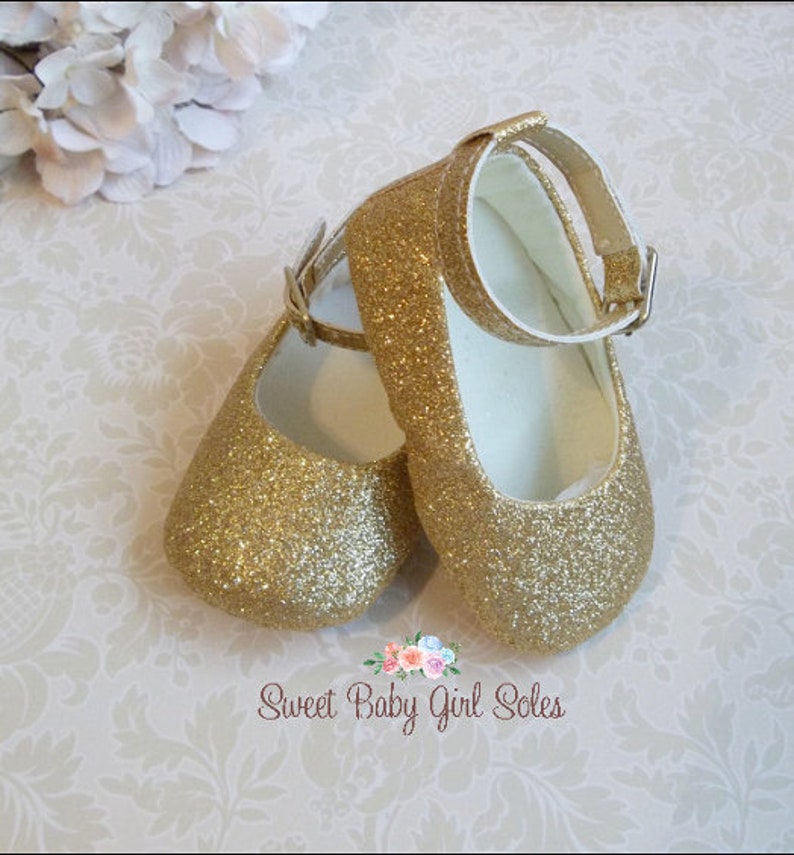 Gold Baby Shoes Glitter Baby Shoes Gold Sparkle Shoes Etsy