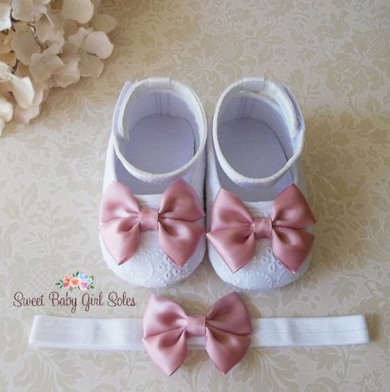 rose gold baby girl shoes