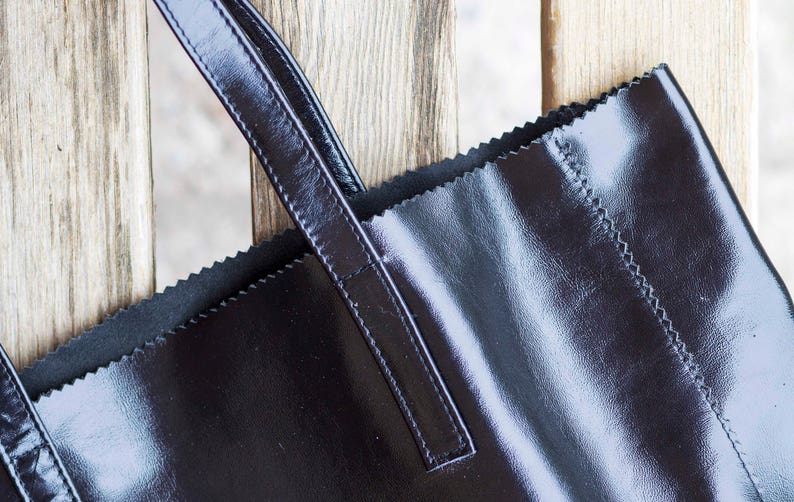 leather tote bag etsy