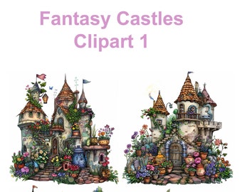 Fantasy Castles 1 - Storybook Clipart
