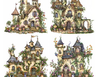 Storybook House Clipart JPG