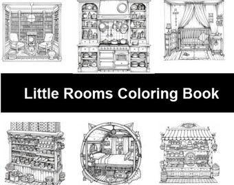 Little Rooms Coloring Book by Lisa Brando