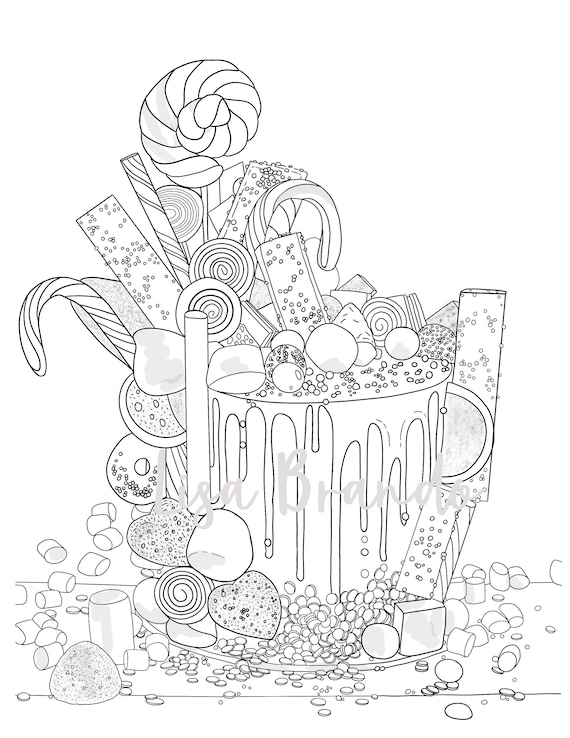 The Candy Crush Adult Coloring Book: Creatively Color the Candy