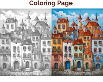 Somersby Lane Coloring Page by Lisa Brando