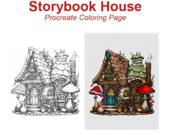 Storybook House 1 Coloring Page
