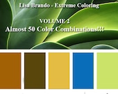 Leaf Color Combinations For Adult Coloring Books Prismacolor Lisa Brando Extreme Coloring Guide How To Color Leaves Tutorial Download