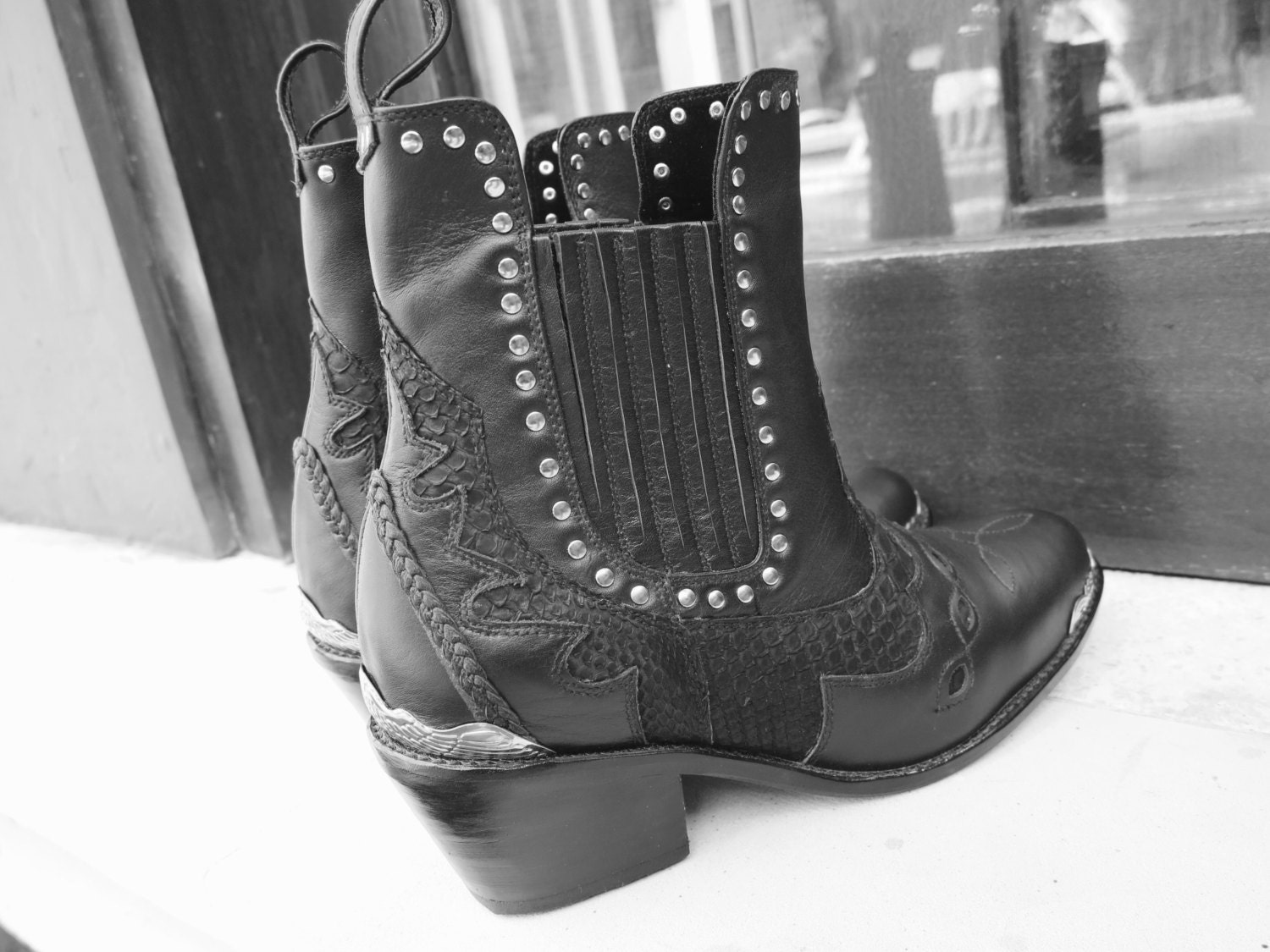JAGGER Rocker Boots Womens Ankle Boots / Custom Boots / Etsy