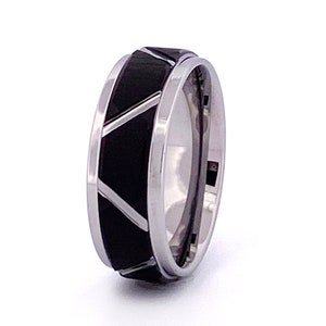 Tungsten Wedding Band Men | Tungsten Ring | Silver Tungsten Band | Black Tungsten Band | Tungsten Carbide Ring | Tungsten Wedding Ring