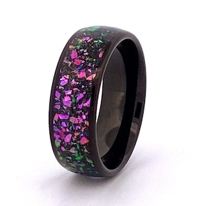 Black Tungsten Ring | Tungsten Band | Men&#39;s Wedding Band | Black Tungsten | Men&#39;s Tungsten Ring | Black Band | Personalized Ring | Engraved