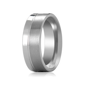 Tungsten Wedding Band,Silver Tungsten Ring,Men & Women,Tungsten Carbide Ring,Anniversary Band,Polished Design,Couples Tungsten, Promise Ring