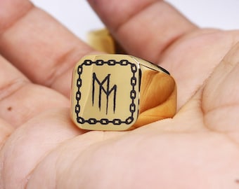 Men's Gold Wedding Band, Black Gold Ring, Silver Gold Ring, Personalized Engraved Ring, Comfort Fit, Free Engraving