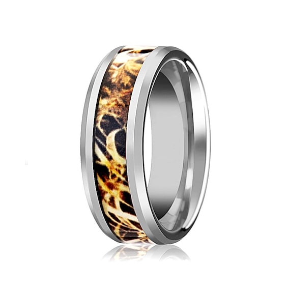 Tungsten camo rings for best sale him