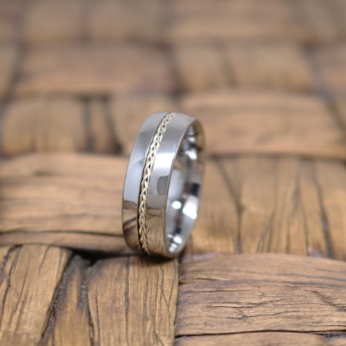 Tungsten Ring Men's Tungsten Wedding Band Koa Wood Ring - Etsy