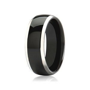 Tungsten Ring, Ceramic Ring, Wedding Ring, Mens Wedding Band, Engagement Ring, Promise Ring, Rings for Men, Rings for Women, Wedding Bands