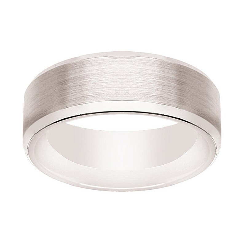 Tungsten Wedding Ring,Mens Wedding Band,Silver Brushed,Wedding Band Ring,Anniversary Ring,Promise Ring,Comfort Fit