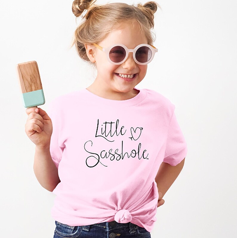 Little Sasshole™ Sassy Girls Clothes Cute Tshirt Girls image 1