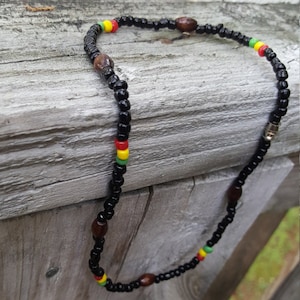Rasta Necklace, rasta jewelry, choker, chain