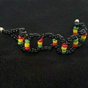Ladder bracelet, step design bracelet/anklet, beaded jewelry