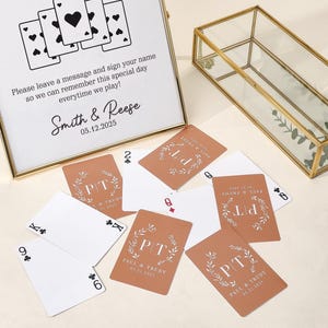 Custom Guest Book Playing Cards, Blank Playing Cards, Wedding Guest Book Alternative, Deck of Cards Guest Book