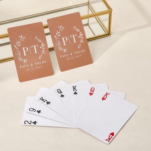 Wedding Gift, Guest Book Cards, Wedding Guestbook, Personalized Playing Cards, Monogram Playing Cards, Custom Card Deck