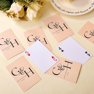 Carte da gioco per libro degli ospiti di nozze personalizzate, carte da gioco personalizzate, alternativa al libro degli ospiti di nozze, mazzo di carte per libro degli ospiti, regalo di nozze