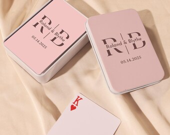 Wedding Gift, Guest Book Cards, Wedding Guestbook, Personalized Playing Cards, Monogram Playing Cards, Custom Card Deck