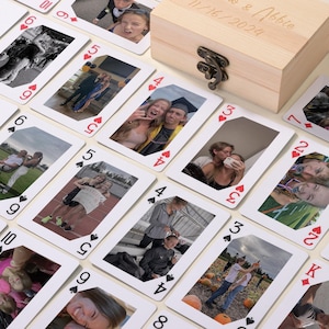 Regalo di laurea, mazzo di carte personalizzato con foto, carte da gioco con foto, regalo di anniversario