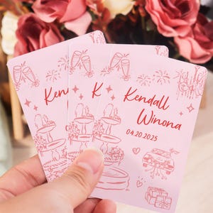 Naipes personalizados para libros de visitas, naipes en blanco, alternativa al libro de visitas para bodas, baraja de cartas