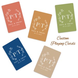 Custom Wedding Guest Book Playing Cards, Wedding Guest Book Alternative, Printed Deck of Cards, Blank Playing Cards, Wedding Favors