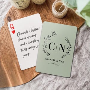 Custom Monogram Playing Cards, Deck of Cards for Bulk, Wedding Playing Cards, Blank Playing Cards, Wedding Guest Book Playing Cards