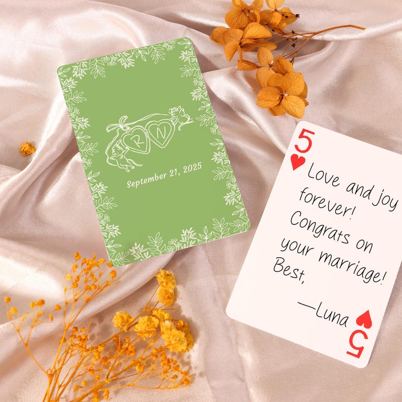 Custom Blank Playing Cards: the Perfect Wedding Guest Book Alternative ...