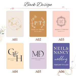 Personalized  Wedding Gift, Custom Guest Book Playing Cards, Wedding Guest Book Alternative, Wedding Signing Book, Engagement Party Card
