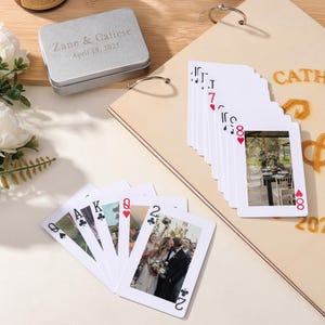 Carte da gioco con foto personalizzate per il Memorial Day, mazzo di carte personalizzato, regali unici per San Valentino, album fotografici memorabili per feste